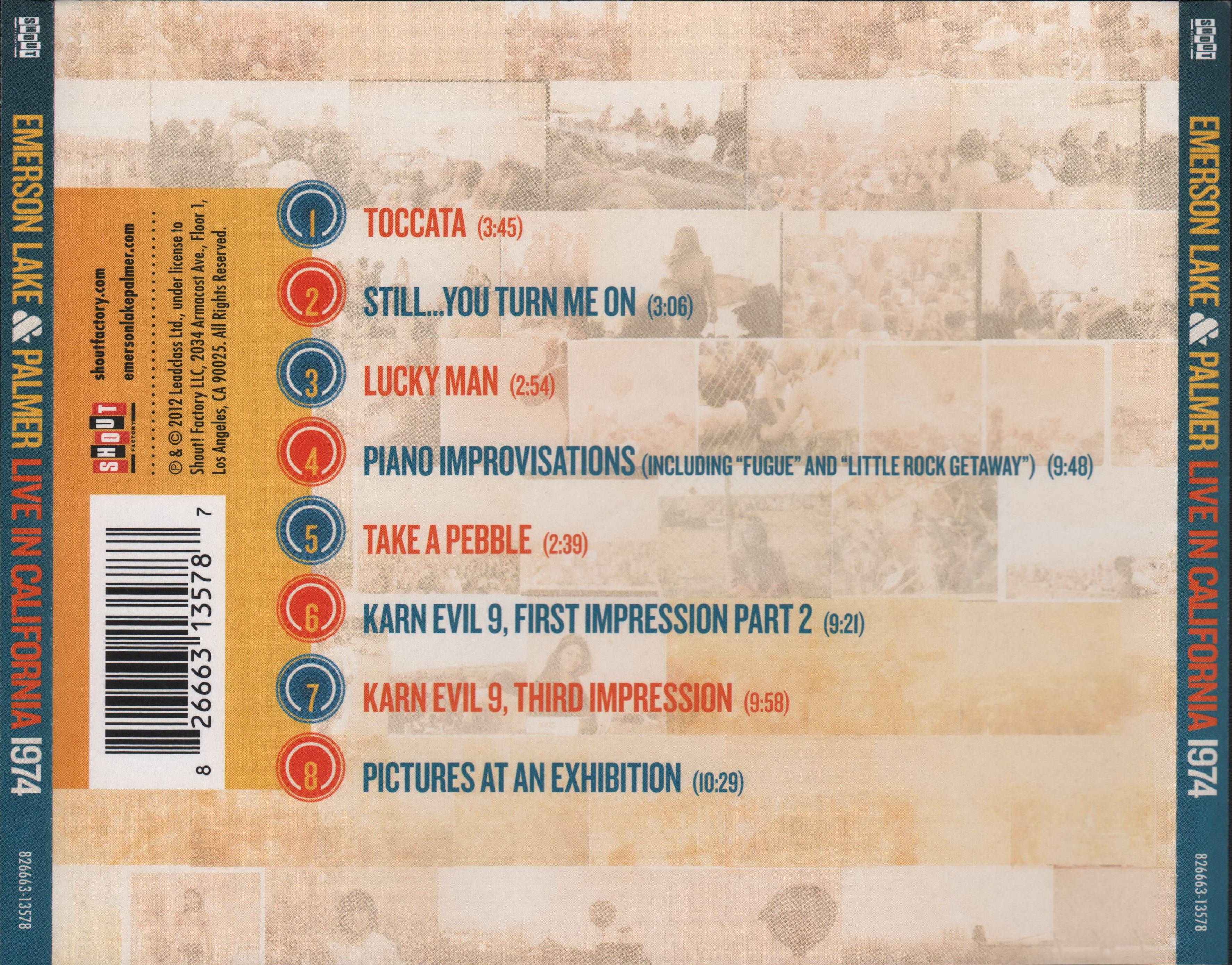 Emerson, Lake and Palmer Live At California 1974 [ak usa]